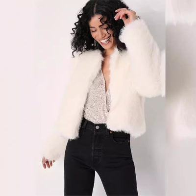 Imitation Fur Autumn And Winter New Toka Crew Neck Coat