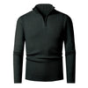 Men's Solid Color Half Zipper Sweater