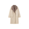 Women's Fashion Pocket Decoration Long Turn-down Collar Coat