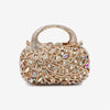 Borsa da sera con diamanti e pochette con strass