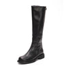 Retro British Style Temperament Genuine Leather Long Boots