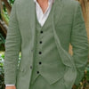 Abito in Lino Uomo Business Casual Abito da Sposo Banchetto