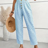 Women's Slim-fit Buttoned Straight Loose Trousers
