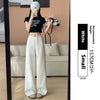 Women's High Waist Slimming And Straight Draping Casual Wide Leg Sweatpants
