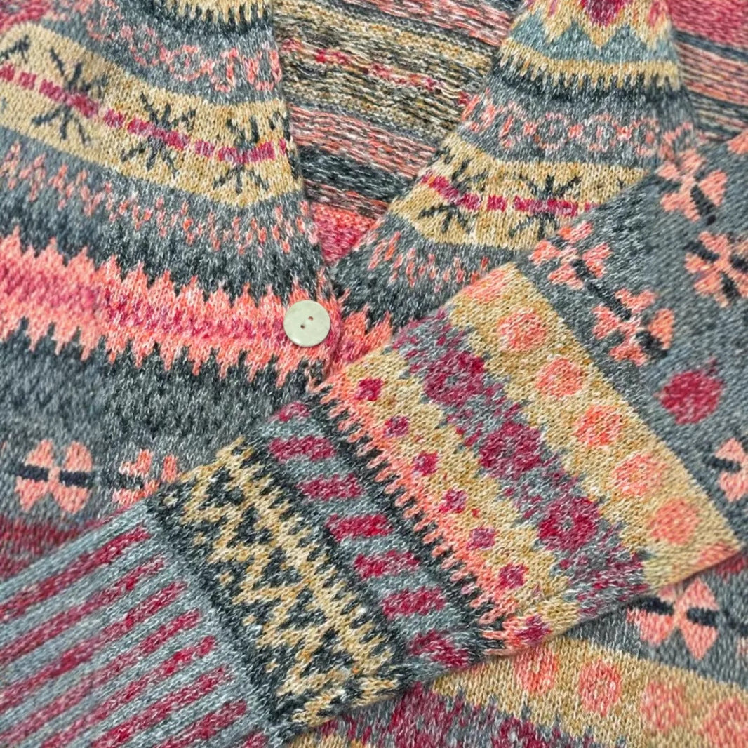 Ladies Versatile Multi-color Sweater Coat