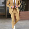 Pantaloni del tailleur cappotto slim-fit tinta unita due pezzi