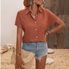 Maglietta versatile da donna, larga, casual e alla moda