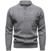 Men's Fashion British Henry Stand Collar Sweater