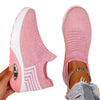 Scarpe sportive da donna taglie forti, traspiranti, con calzini in maglia Fly, slip-on, comode e comode