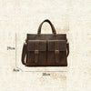 Handmade Vintage Leather Men's Briefcase