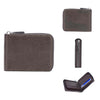 Leather Anti-theft Credit Card Zipper Wallet