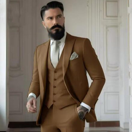 Completo da Uomo Slim Fit Tinta Unita