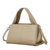 Female Solid Color Retro Texture Top Layer Cowhide Messenger Bag