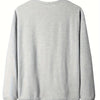 Maglione casual con stampa di lettere e scollo rotondo a maniche lunghe