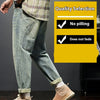 Stretch Retro Yellow Mud Jeans Men Fashion Brands Loose Casual Trousers