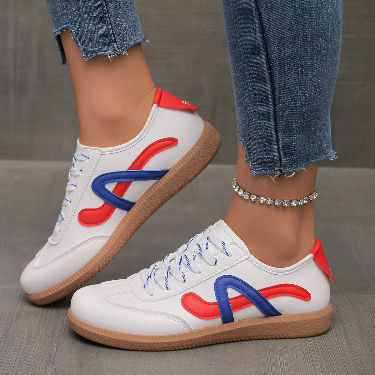 Scarpe da skate sportive casual retrò basse da donna di German Training