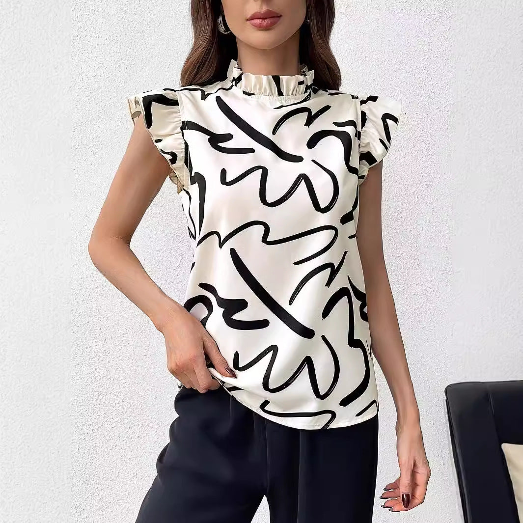 Camicetta da donna elegante stampata New Arrival