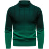 Gradient Color Half Turtleneck Handsome Men's Sweater