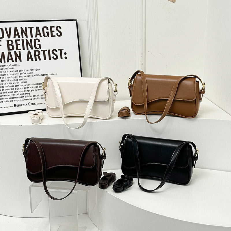 Borsa a tracolla con chiusura magnetica Flip, borsa portatile semplice e alla moda