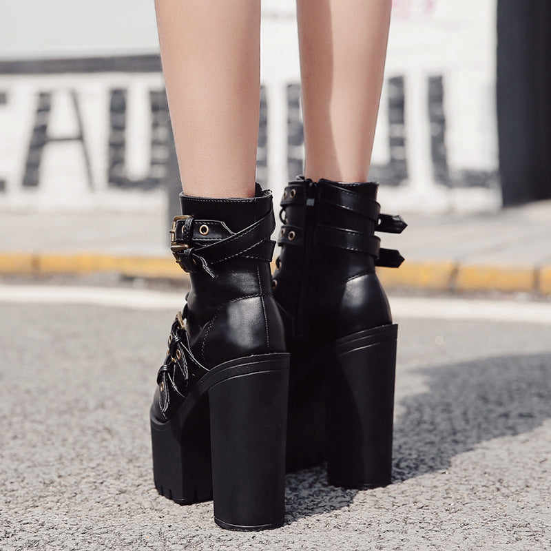 Autumn Winter Sexy Nightclub Platform Martin Boots