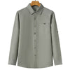 Pure Linen Cardigan Coat Spring And Summer Men's New Long Sleeve
