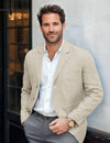 Giacca da uomo casual in cotone e lino