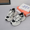 Scarpe sportive casual in rete, scarpe da corsa con plateau bianche versatili e antiscivolo