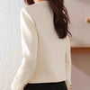 Giacca casual corta da donna con scollo rotondo