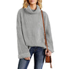 Solid Color Sweater Women's European And American Lapel Loose