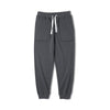 Retro Drawstring Elastic Waist Knitted Sweatpants Tapered Ankle-tied