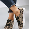 Leopard Print All-matching Four Seasons Lace Up Casual Sneaker