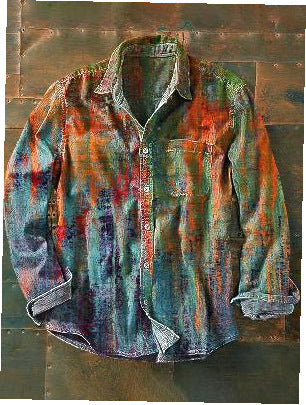 New Retro Men's Long Sleeve Top Shirt