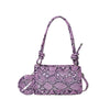 Western Style Snake Pattern Simple Stylish Textured Crossbody Bag