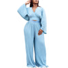 Top Wide Leg Trousers Two-piece Set African Suit
