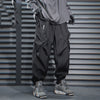 Contrast Color Line-pressing Multi-pocket Trousers Men's Loose Casual Pleated