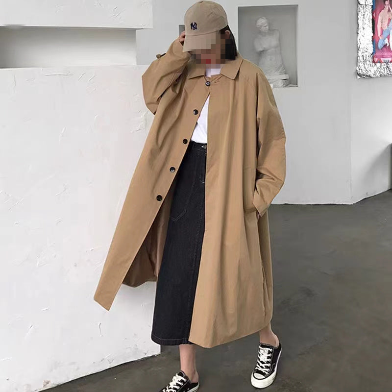 Women's Mid-length Over-the-knee Single-breasted