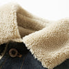 Winter Men's Fleece Casual Denim Jacket