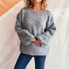 Casual Loose Knitted Round Neck Vintage Chic Sweater