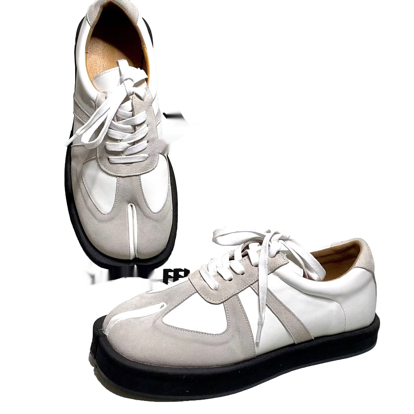 New Step Show, scarpe da allenamento tedesche con punta divisa, da uomo e da donna, per la primavera e l'estate, scarpe Ninja, grigio, bianco e nero