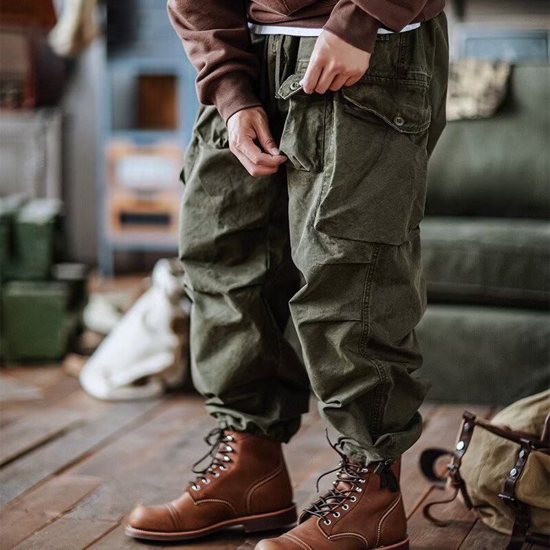 Men's Multi-pocket Cargo Pants Autumn Mechanical Style All-matching Casual
