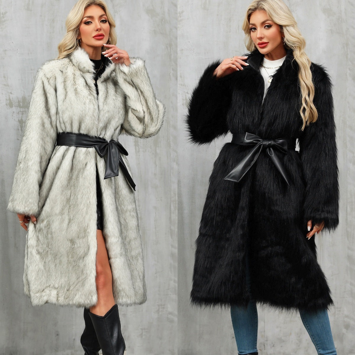 Overknee Thickened Temperament Slim Women Coat
