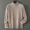 Half Turtleneck Zipper Design Pure Wool Knit Bottoming Shirt