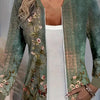 Autumn Printed Cardigan Women's Casual Baseball Jacket