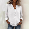 Camicia in cotone a maniche lunghe con balze