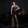 Abito da sera elegante, lungo, sottile, sexy, per sposa