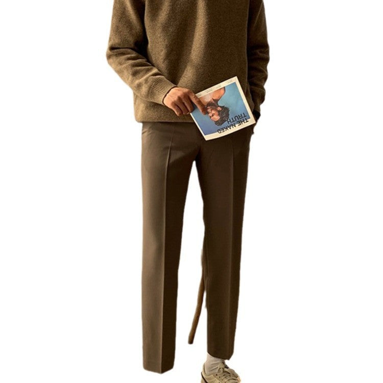 Lapel Polo Sweater Men's Loose Sweater