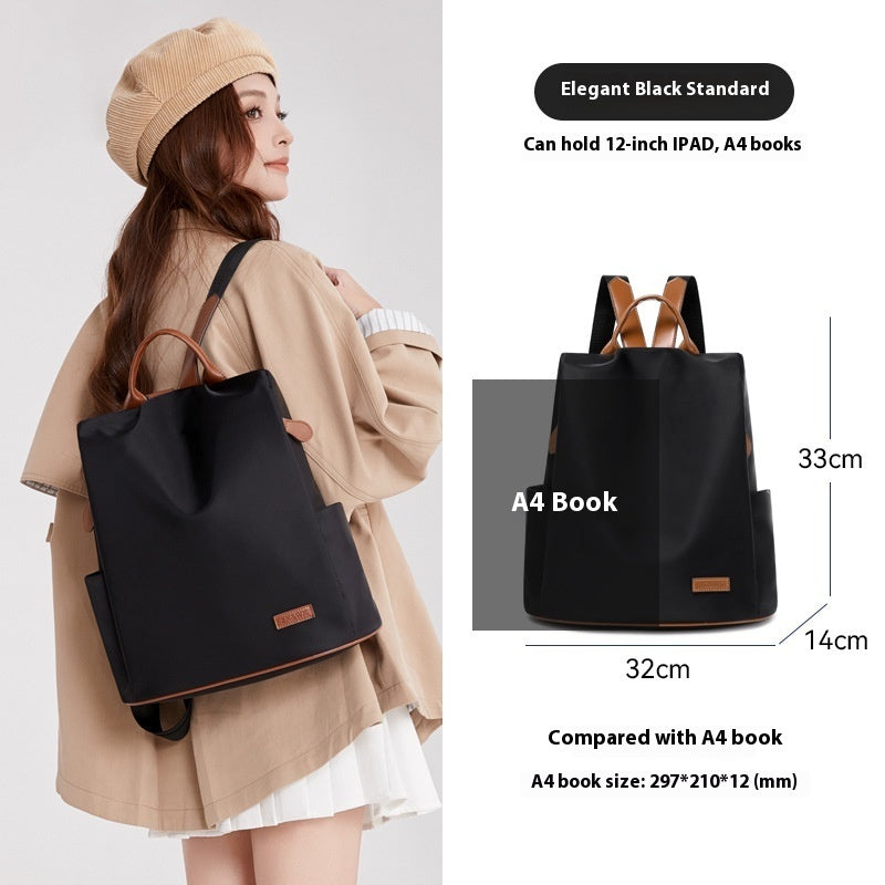 Women's Large-capacity Portable Fashionable Oxford Cloth Backpack