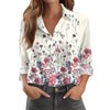 Womens Floral Polka-Dot Bush Print Long-Sleeve Shirt
