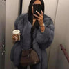 Fox Fur Mid-length Coat For Women