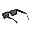 Thick Frame Pin Retro Rectangular Sunglasses